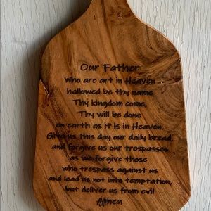 Lord’s Prayer small decorative cutting board.